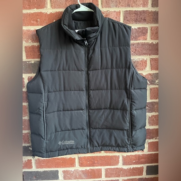 Columbia Black Puffer Down Feather Vest Size XL - Picture 2 of 10
